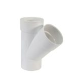 4" PVC Sewer Street Y, Spigot x Hub x Hub
