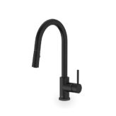 Fluid F827-MB Pull Down Kitchen Faucet, Matte Black