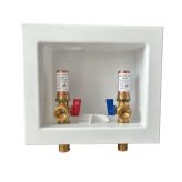 1/4 Turn 1/2" Female Solder Washing Machine Outlet Box w/ Water Hammer