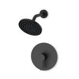 Fluid F241003TMB Citi 6” Shower Head Trim Kit Matte Black